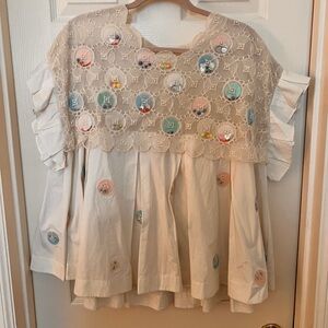Anthropologie googly eye blouse, 14